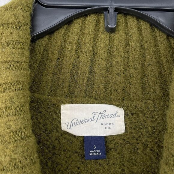 Universal Thread Sweater Womens S Green Knit Ribbed Turtle Neck Pullover Stretch - Picture 8 of 12